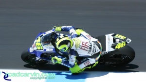 2007 Red Bull U.S. Grand Prix MotoGP - Valentino Rossi: The Doctor at work.